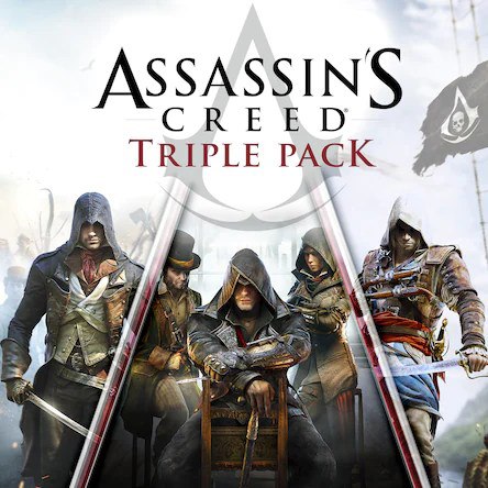 اکانت قانونی بازی Assassin's Creed Triple Pack: Black Flag, Unity, Syndicate